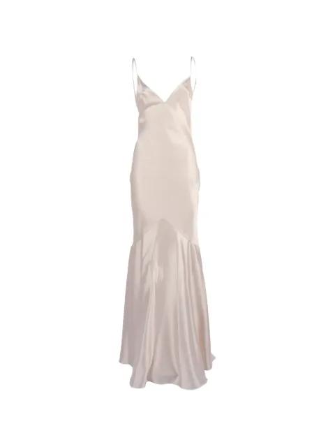 satin-finish flared dress by ELISABETTA FRANCHI