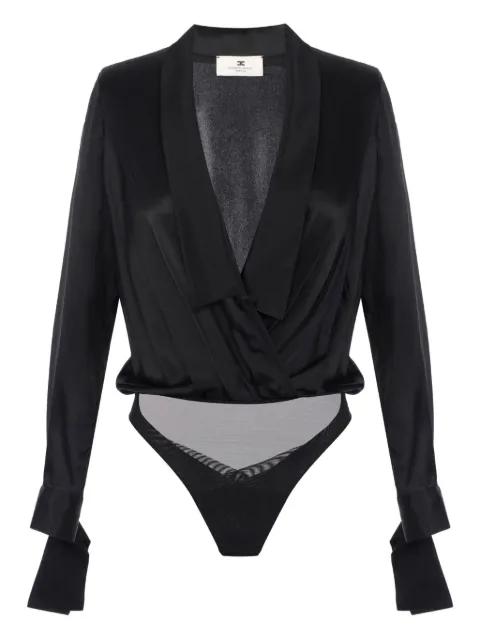satin wrap bodysuit by ELISABETTA FRANCHI
