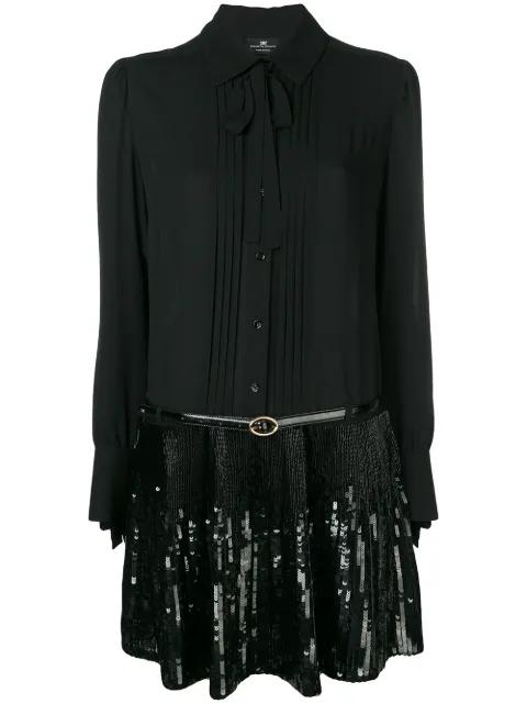 sequin embellished shirt dress by ELISABETTA FRANCHI
