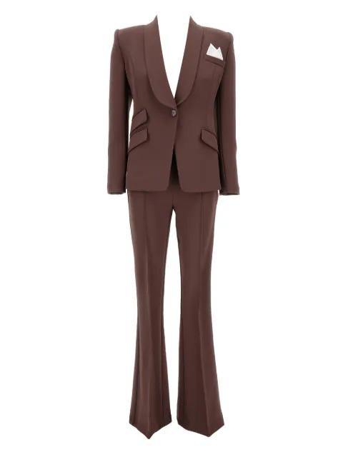 shawl-collar flared trousers suit by ELISABETTA FRANCHI