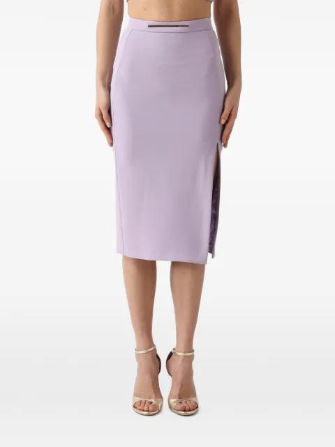 slit-detail midi skirt by ELISABETTA FRANCHI