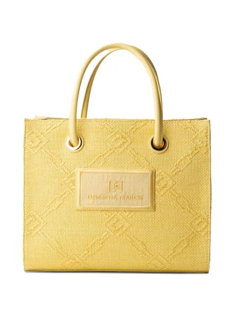 small woven-jacquard tote bag by ELISABETTA FRANCHI