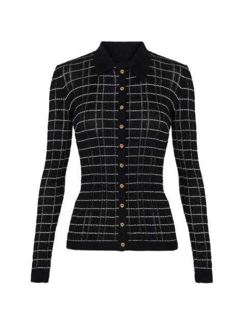 square-pattern cardigan by ELISABETTA FRANCHI