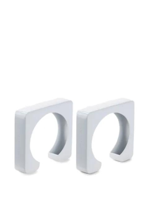 square rigid cuff bracelets (set of two) by ELISABETTA FRANCHI