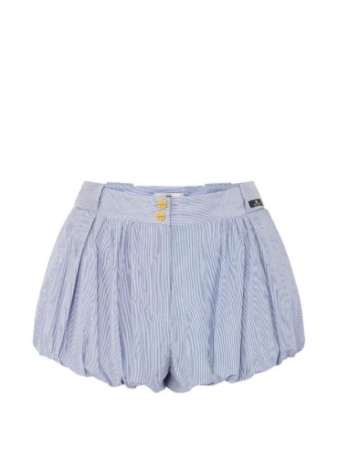striped button shorts by ELISABETTA FRANCHI