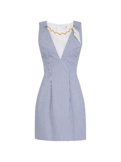 striped chain mini dress by ELISABETTA FRANCHI