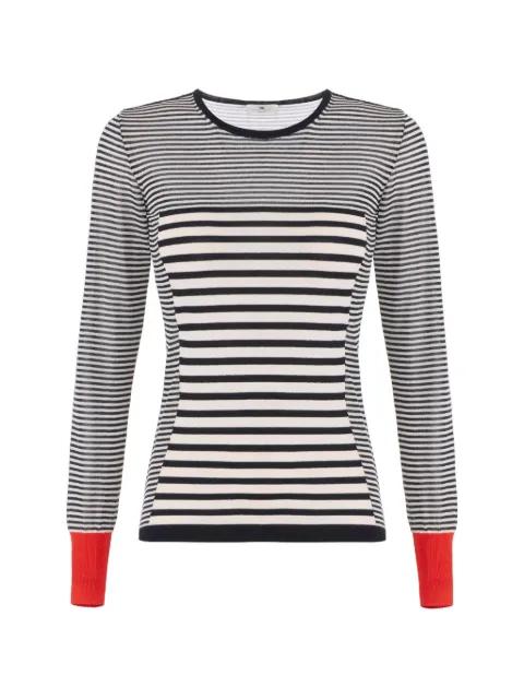 striped crew-neck top by ELISABETTA FRANCHI