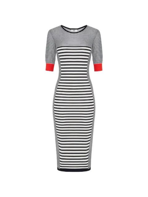 striped knit dress by ELISABETTA FRANCHI