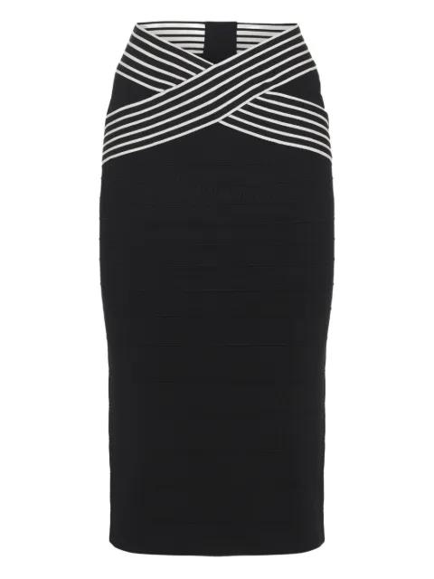 striped midi skirt by ELISABETTA FRANCHI