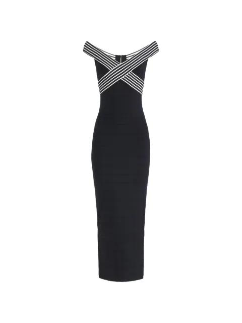 striped-straps maxi dress by ELISABETTA FRANCHI