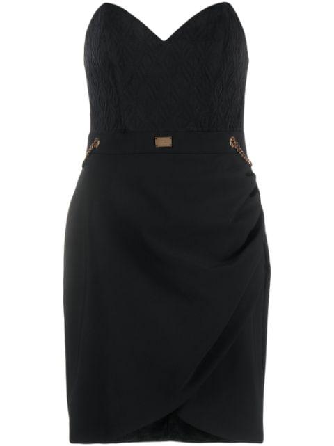 sweetheart-neckline minidress by ELISABETTA FRANCHI