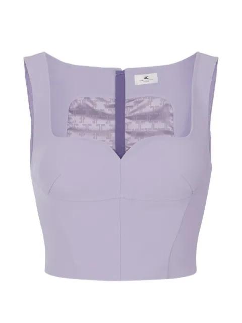 sweetheart-neckline top by ELISABETTA FRANCHI