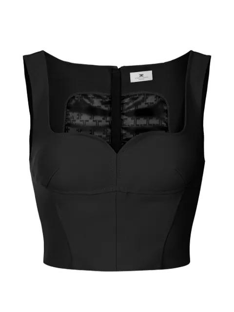 sweetheart-neckline top by ELISABETTA FRANCHI