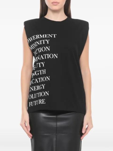 text print tank top by ELISABETTA FRANCHI