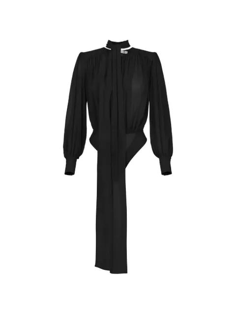tie-neck bodysuit by ELISABETTA FRANCHI