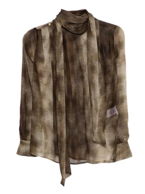 tie-neck silk top by ELISABETTA FRANCHI