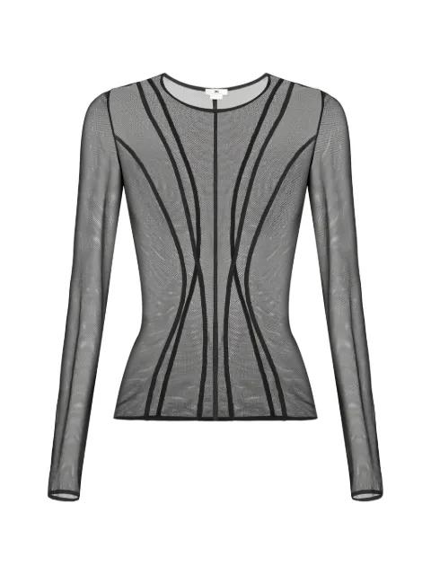 tulle bustier-cut top by ELISABETTA FRANCHI