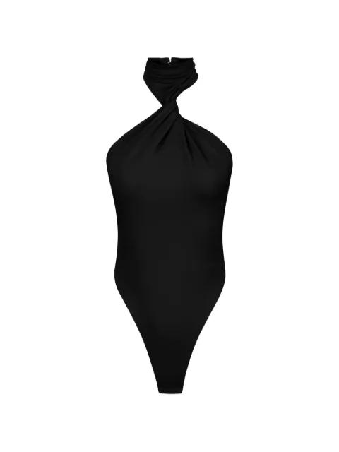 twisted neckline bodysuit by ELISABETTA FRANCHI