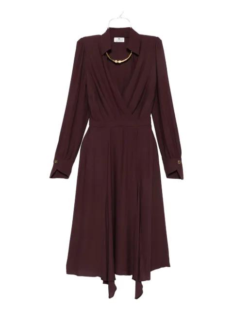 wrap-design flared dress by ELISABETTA FRANCHI