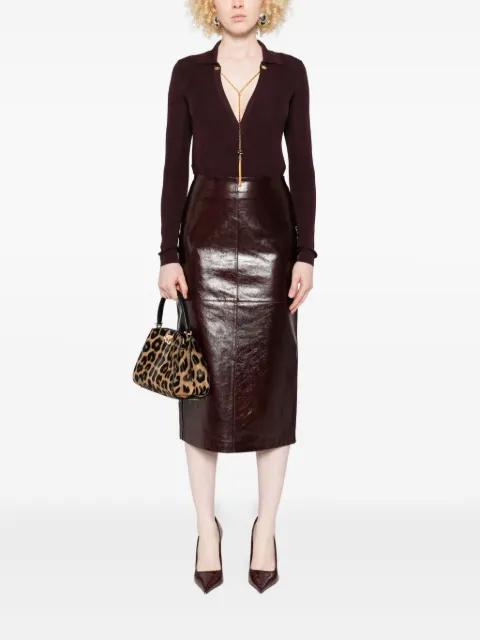 wrap ribbed bodysuit by ELISABETTA FRANCHI
