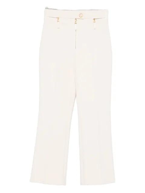 zip-detailing straight trousers by ELISABETTA FRANCHI