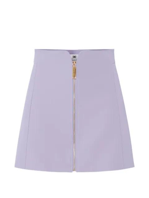zip-front mini skirt by ELISABETTA FRANCHI