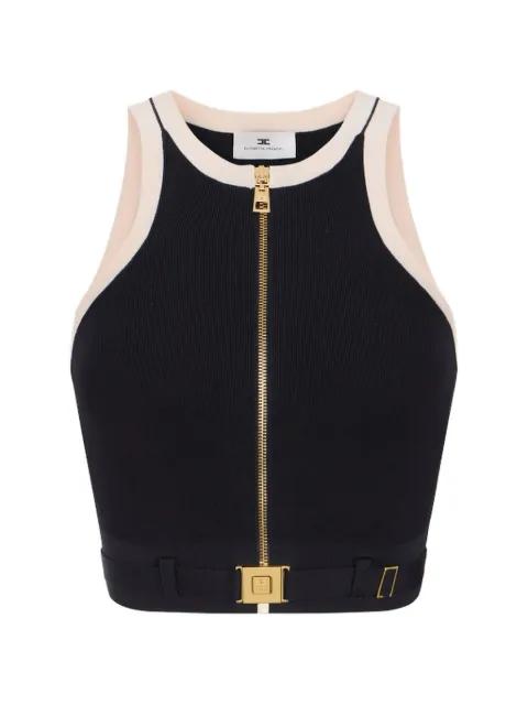 zip sleeveless top by ELISABETTA FRANCHI