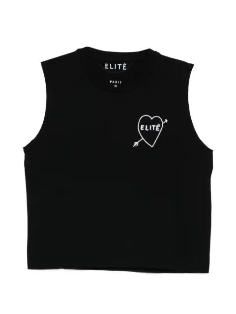 heart-motif sleeveless vest by ELITE