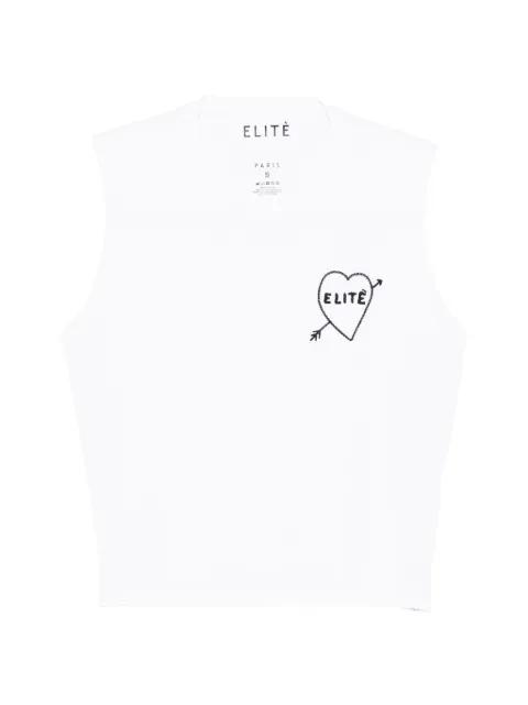 logo-embroidered tank top by ELITE