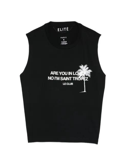 palm-motif vest by ELITE