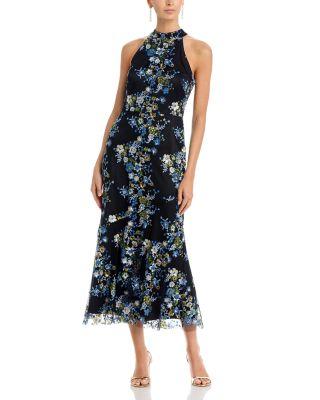 Mock Neck Midi Dress by ELIZA J
