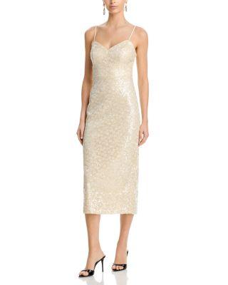 Sequin Sweetheart Midi Dress by ELIZA J