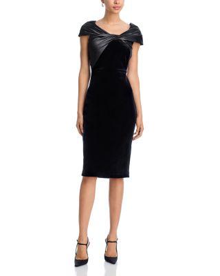 Wrap Neckline Cocktail Dress by ELIZA J