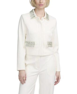 Embellished Boxy Jacket by ELLE COLLECTION