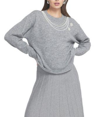 Embellished Sweater by ELLE COLLECTION