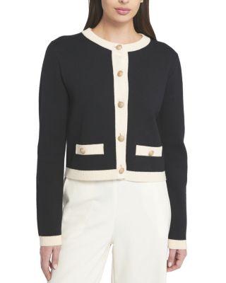Fine Gauage Light Weight Framed Cardigan by ELLE COLLECTION