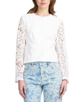 Lace Satin Jacket by ELLE COLLECTION