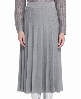 Pleated Sweater Skirt by ELLE COLLECTION