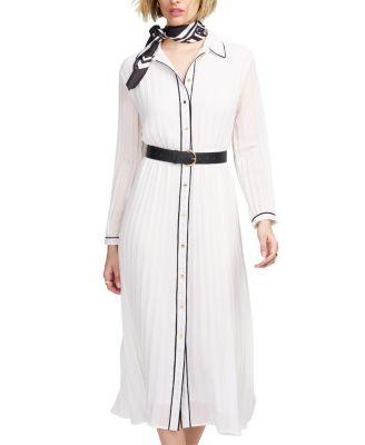 Woven Pleated Dress by ELLE COLLECTION