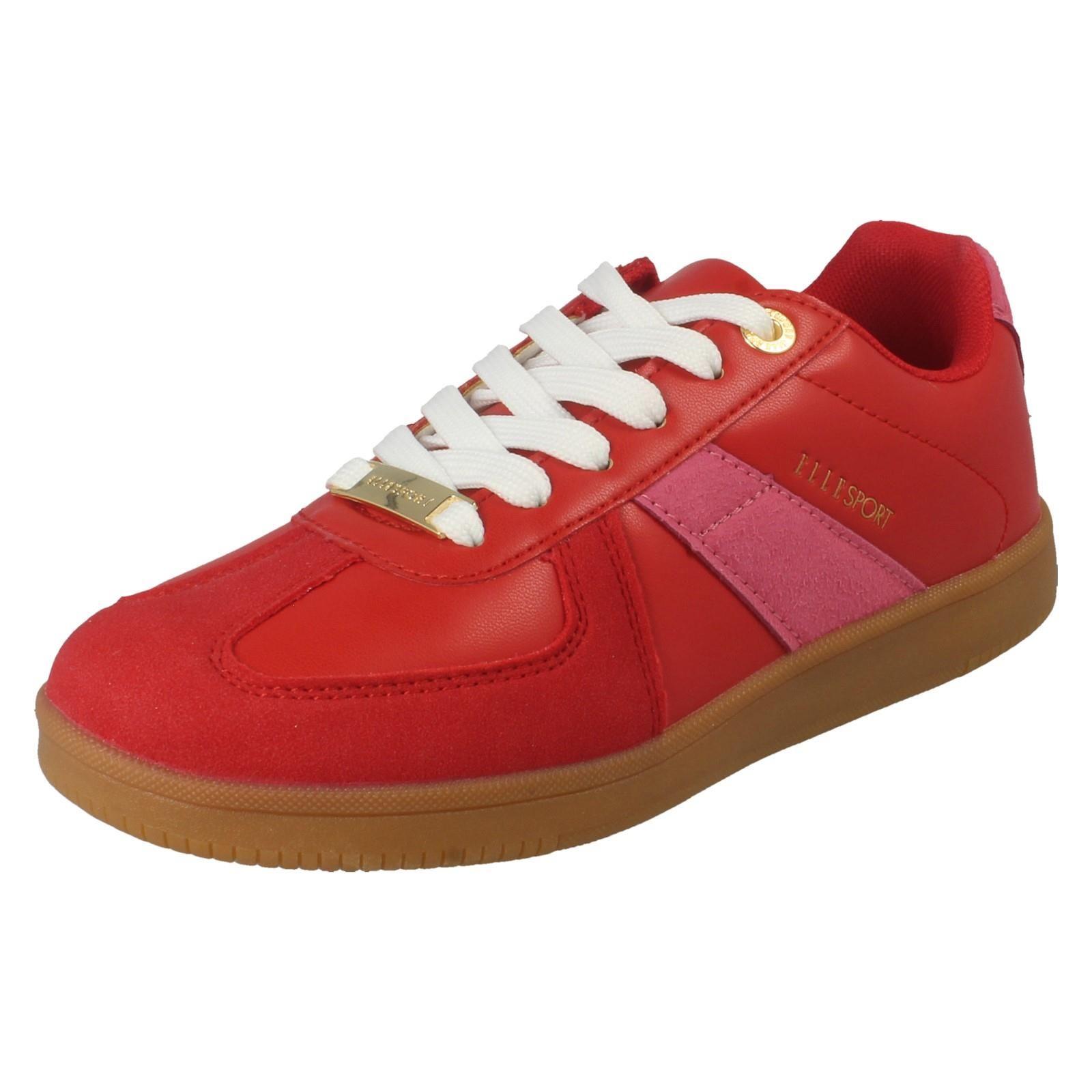 Casual Trainers F7338 - Red - UK Size 6 by ELLE SPORT