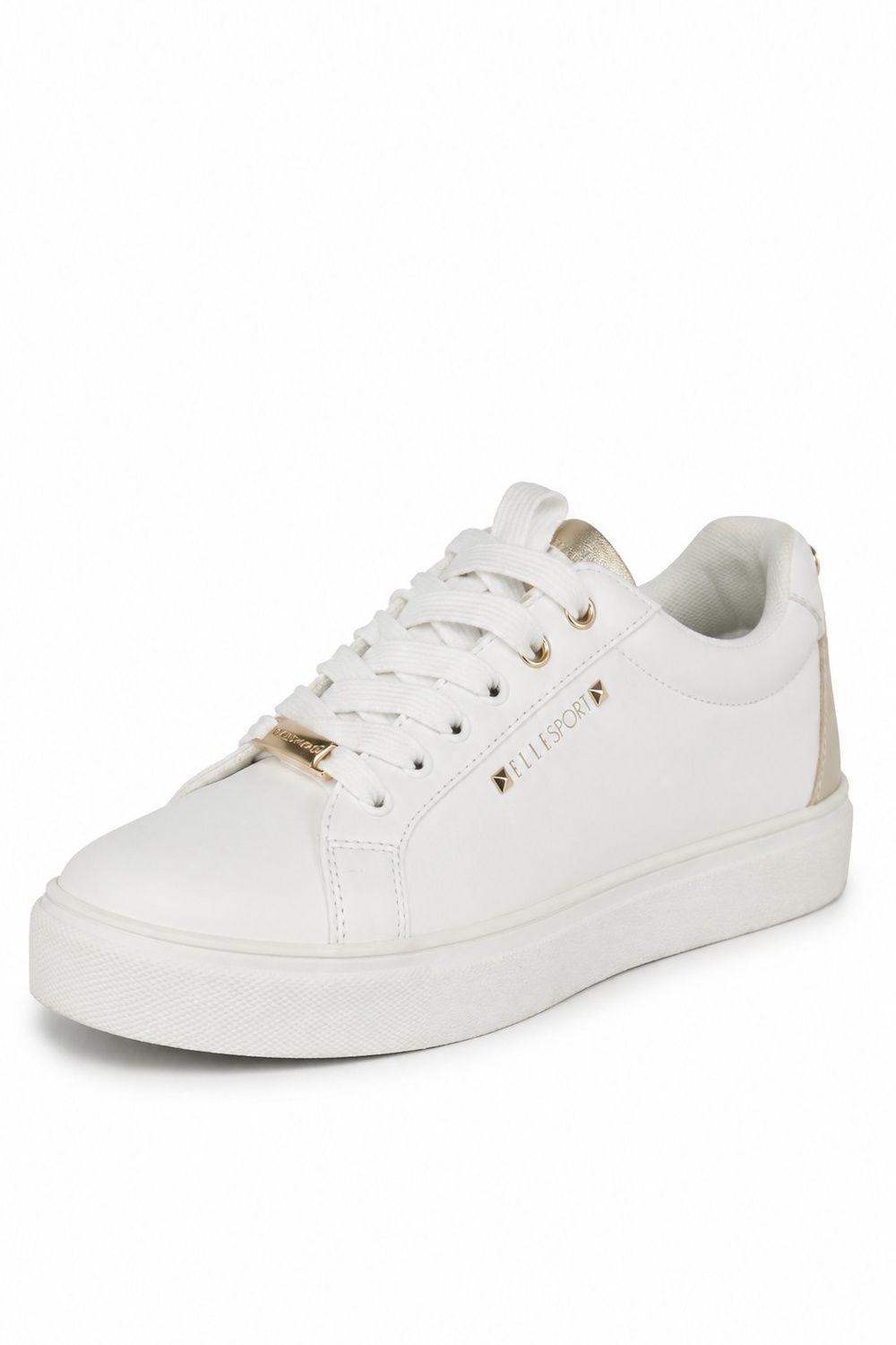 Classic Leather Lace Up Trainers by ELLE SPORT