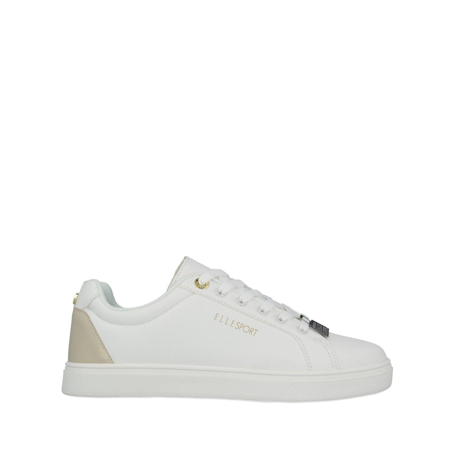 Classic White Leather Trainers by ELLE SPORT