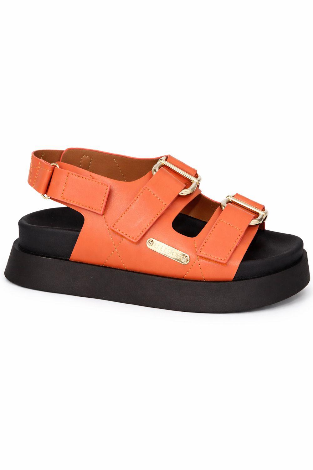 Double Strap Buckle Chunky Platform Sandal by ELLE SPORT