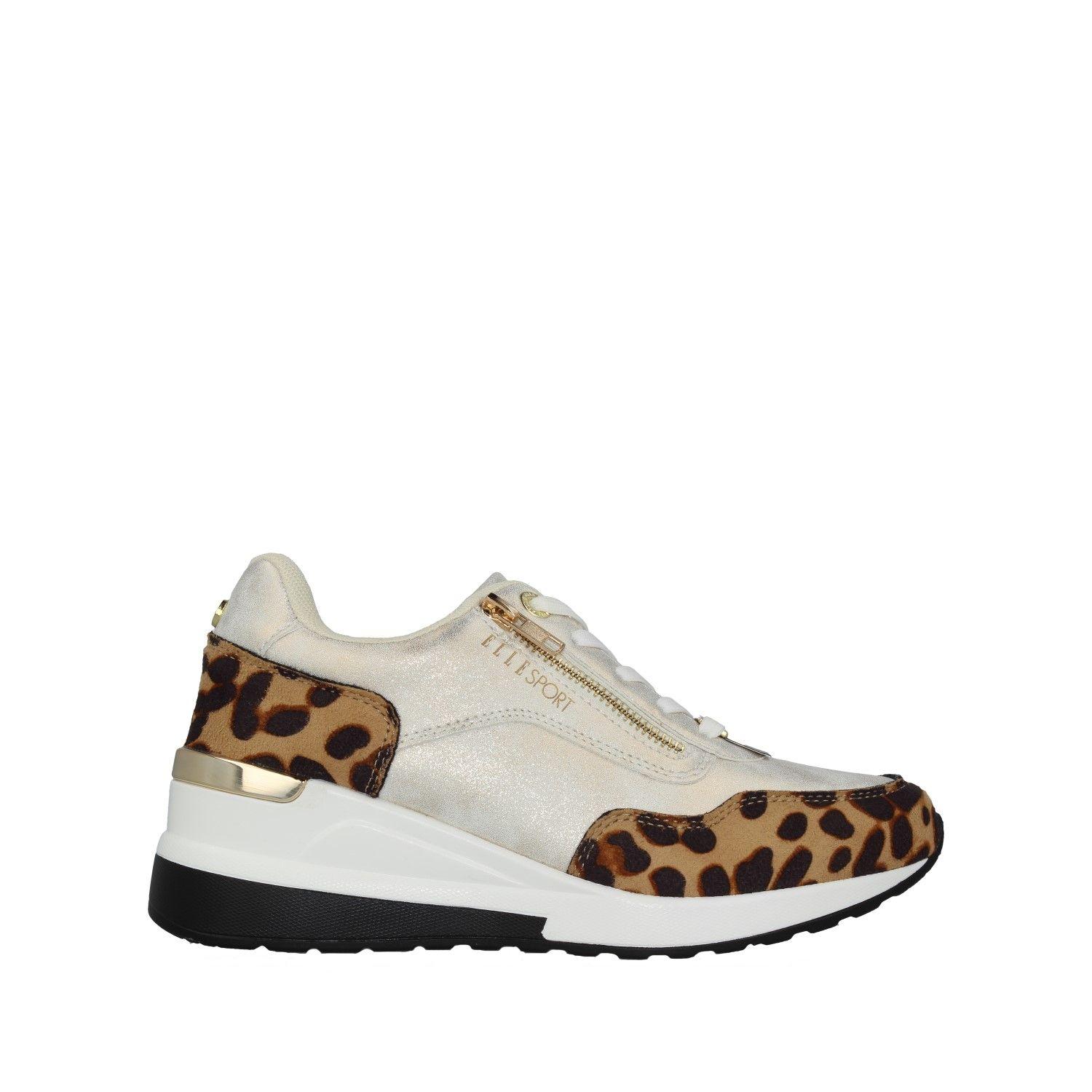 Leopard Print Trainer - With Zip by ELLE SPORT