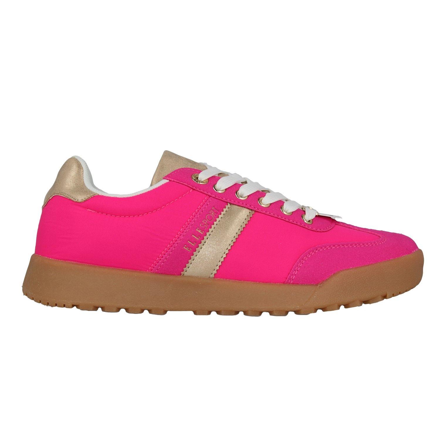 Pink & Gold Retro Trainers by ELLE SPORT