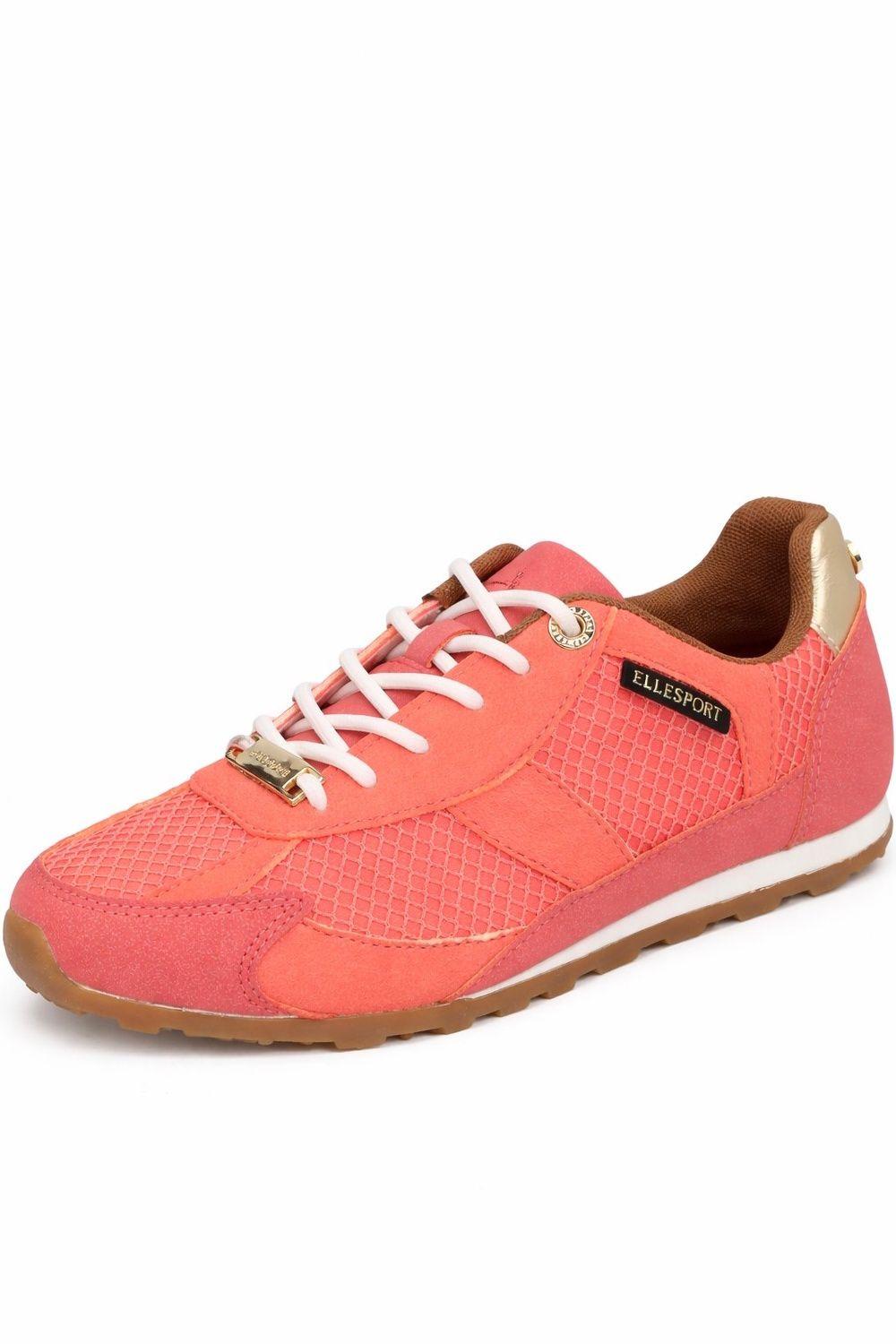 Retro Mesh Lace Up Trainers by ELLE SPORT