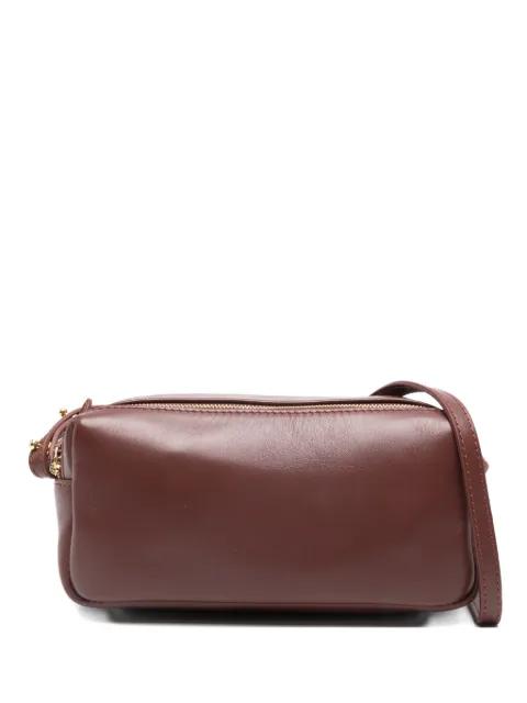 double-zip leather cross body bag by ELLEME