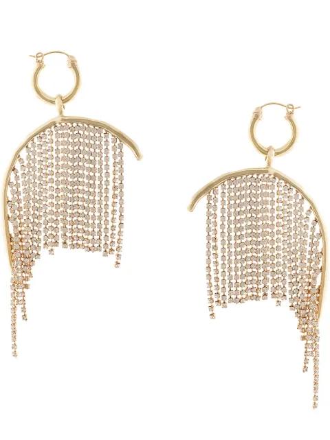 B Side pavé ball earrings by ELLERY