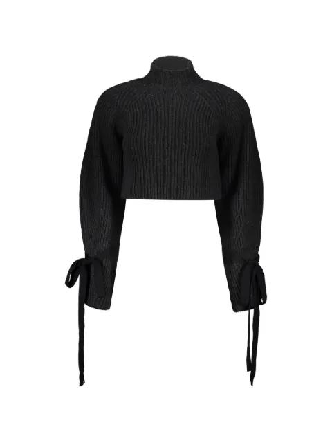 balloon-sleeve cropped sweatshirt by ELLERY