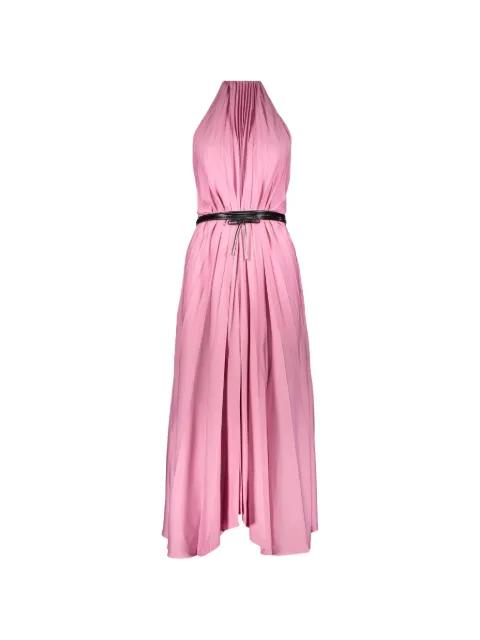 belted pleated midi dress by ELLERY